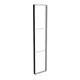 85x400cm - ściana standardowa z wyjściem górnym Modularico M150, profil czarny