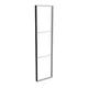 100x400cm - ściana standardowa z wyjściem górnym Modularico M150, profil czarny