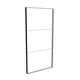 200x400cm - ściana standardowa z wyjściem górnym Modularico M150, profil czarny