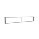 300x50cm - nadstawka ściany Modularico M150LED, profil czarny