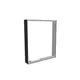 85x100cm - nadstawka ściany Modularico M150LED, profil czarny