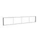 585x100cm - nadstawka ściany Modularico M150LED, profil czarny