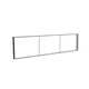 400x100cm - nadstawka ściany Modularico M150, profil czarny