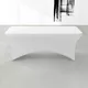 Stolik eventowy prostokątny 180x75cm, obrus elastyczny biały