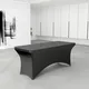 Stolik eventowy prostokątny 180x75cm, obrus elastyczny czarny