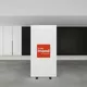 100x200cm - Smart Frame GO LED wall, black, double-sided graphic Samba ST Sub