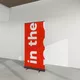 Roll-up Corvus Black 100cm, grafika Blockout Whiteback