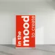 Roll-up Meles 120cm, grafika Blockout Whiteback