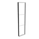 83x350cm - ściana standardowa Modularico M150LED, profil czarny
