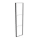 98x400cm - ściana standardowa z wyjściem górnym Modularico M150LED, profil czarny
