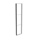 83x400cm - ściana standardowa z wyjściem górnym Modularico M150LED, profil czarny