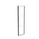 98x400cm - ściana standardowa z wyjściem górnym Modularico M150, profil czarny