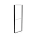 83x250cm - ściana standardowa z wyjściem górnym Modularico M150, profil czarny