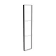 83x400cm - ściana standardowa z wyjściem górnym Modularico M150, profil czarny