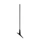 250cm - Lewa listwa boczna regału Faro M50, stopa dwustronna, kolor czarny