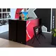 140x110cm - lada wysoka dwustronna Modularico M150LED, czarna, grafika na tkaninie