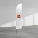 Flaga Caspia L podwójna, druk z obu stron, maszt PRO - 80x410cm