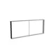 250x100cm - ściana standardowa Modularico M150, profil czarny