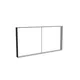 250x125cm - ściana standardowa Modularico M150, profil czarny