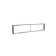 250x50cm - ściana standardowa Modularico M150LED, profil czarny