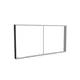 250x125cm - ściana standardowa z wyjściem górnym Modularico M150, profil czarny