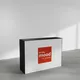 140x100cm - lada Modularico M100 dwustronna pełna, czarna, grafika na tkaninie
