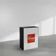 80x100cm - lada Modularico M100LED, czarna, grafika na tkaninie