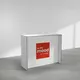 140x110cm - lada wysoka dwustronna Modularico M150LED, biała, grafika na tkaninie