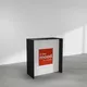 100x110cm - lada wysoka dwustronna Modularico M150, czarna, grafika na tkaninie