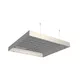 100x100cm - sufitowa rama S100T LED tylne RGBW, profil srebrny, zawiesia
