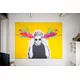 200x250cm - ścienna rama S18, profil czarny