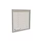 100x100cm - ścienna rama S50T podświetlenie tylne LED, profil srebrny