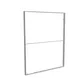 200x250cm - ścienna rama S100D podświetlenie krawędziowe LED, profil srebrny