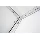 3x3m - stoisko Modularico M100 LED układ L-00133M100, zaplecze, lada