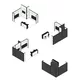 5x4m - stoisko Modularico M100 LED układ L-02654M100