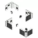 4x4cm - stoisko Modularico M50 układ L-00344M50