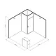 300x300cm - stoisko Modularico M50 układ L-00133, zaplecze, lada, lampy
