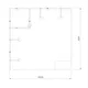 300x300cm - stoisko Modularico M50 układ L-00133, zaplecze, lada, lampy