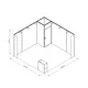 4x4m - stoisko Modularico M50 układ L-00244M50