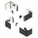 4x3m - stoisko Modularico M100 LED układ L-00643M100, zaplecze, lada, mocowanie TV, stopa Deco