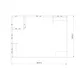 4x3m - stoisko Modularico M100 LED układ L-00743M100, zaplecze, lada, półki