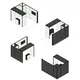 4x3m - stoisko Modularico M100 LED układ L-01343M100, zaplecze, lada, sufit, mocowanie TV