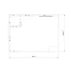 4x3m - stoisko Modularico M100 LED układ L-01543M100, zaplecze, lada, Deco Lamel, mocowanie TV