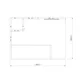 4x3m - stoisko Modularico M100 LED układ L-01743M100, zaplecze, lada, Deco Lamel, mocowanie TV, sufit