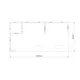 10x5m - stoisko Modularico M150 LED układ L-002105M150, zaplecze, lada, mocowania TV, panel Lamel