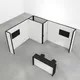 5x4m - stoisko Modularico M100 LED układ L-02354M100