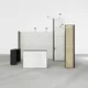 400x400cm - stoisko Modularico M50 układ L-00944, zaplecze, lada, lampy, nadstawka, panel Lamel