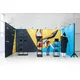 400x400cm - stoisko Modularico M50 układ L-00944, zaplecze, lada, lampy, nadstawka, panel Lamel