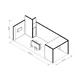 10x4m h4m - stoisko Modularico M150 LED układ L-013104M150