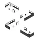 10x5m - stoisko Modularico M100 LED układ L-036105M100